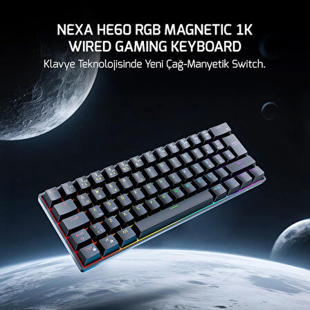 Gamepower Nexa HE60 1K RGB Hall-Effect Manyetik Switch Kablolu Gaming Klavye