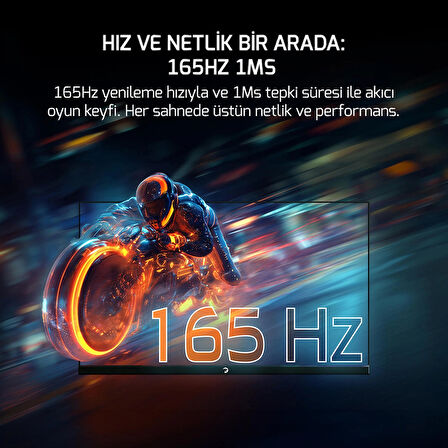 GamePower Lunis L10 24'' 165Hz 1Ms IPS FHD Pivot Gaming Monitör (Sıfır Ölü Piksel Garantili)