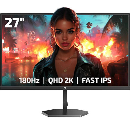 GamePower Kaze Q80 27'' Flat Fast IPS 180Hz 0.5Ms QHD 2K Gaming Monitör (Sıfır Ölü Piksel Garantili)