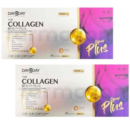 Day2Day The Collagen Beauty Plus Mango Aromalı 30 Tüp x 40 ml - 2 Adet