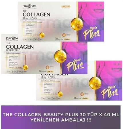 Day2Day The Collagen Beauty Plus Mango Aromalı 30 Tüp x 40 ml - 3 Adet