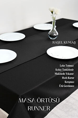 Smooth Set Masa Örtüsü ve Runner Seti Sofra Bezi Çeyiz Seti (Masa örtüsü ve Runner) 