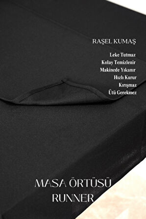 Smooth Set Masa Örtüsü ve Runner Seti Sofra Bezi Çeyiz Seti (Masa örtüsü ve Runner) 