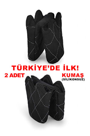 Crab Isıya Dayanıklı Kumaş Fırın Tutacağı Tutacak Modelleri Silikon Değil (2 ADET TUTACAK)