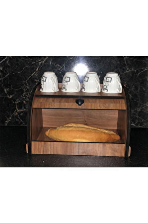 New Bread Box, Ekmeklik, Saklama Gözlü, Baharatlık Rafı, Dekoratif demonte