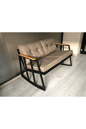 2'li Sallanan Sandalye Tv Koltuğu Kafe-balkon-mutfak-berjer-ofis Sallanır Çiftli Koltuk