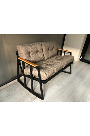 2'li Sallanan Sandalye Tv Koltuğu Kafe-balkon-mutfak-berjer-ofis Sallanır Çiftli Koltuk Miami