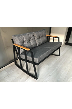 2'li Sallanan Sandalye Tv Koltuğu Kafe-balkon-mutfak-berjer-ofis Sallanır Çiftli Koltuk