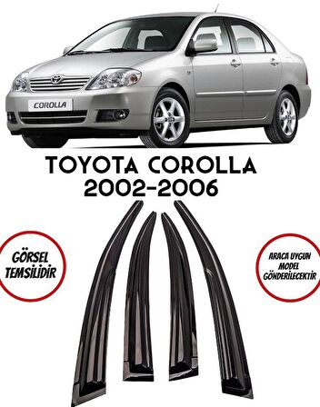 Balp Toyota Corolla Sedan  2002-2006 Arası Cam Rüzgarlığı 4lü