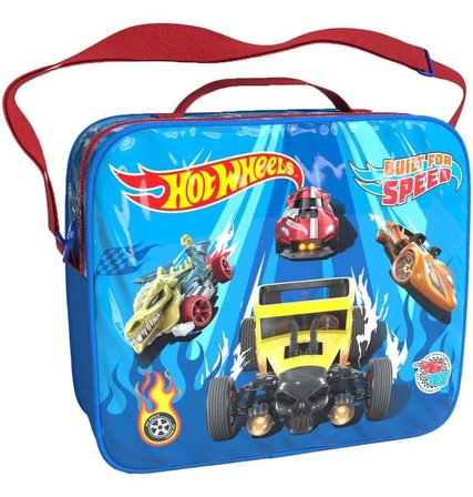 Hot Wheels Mavi Araba Desenli Beslenme Çantası SETİ 2484 Sağlığa Zararsız Kullanışlı Tasarım