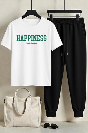 Unisex Happines 2'li Eşofman Takımı