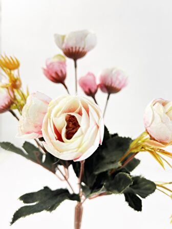 Yapay Çiçek Erengül Demeti 5 Dallı Pembe Açık
