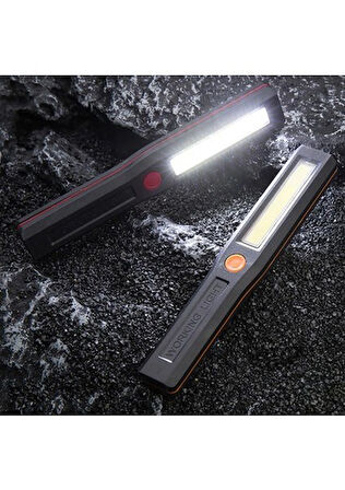3 Fonksiyonlu Kamp ve El Feneri Flaşör Modlu Mıknatıslı Cob LED Işıldak