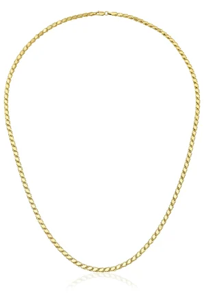 14 Ayar Altın Pullu Zincir 3,50 mm