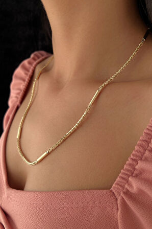 14 Ayar Altın Tondo Roller Kolye