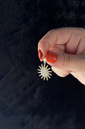 14 Ayar Altın Güneş Kolye Ucu