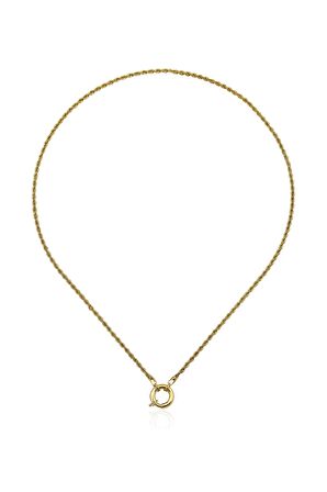 14 Ayar Altın Burgu Sade Zincir Kolye 2.20 mm