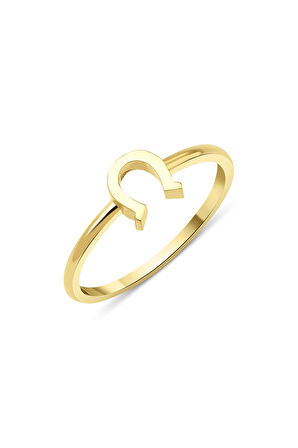 14 Ayar Altın Şans Nalı Yüzük