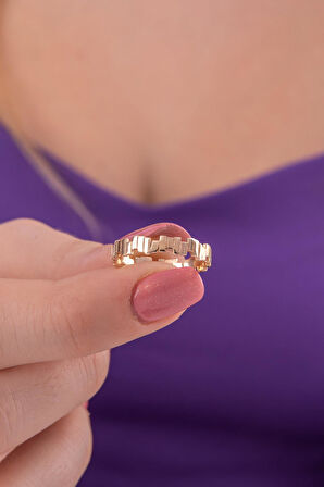 14 Ayar Altın Ritim Yüzük