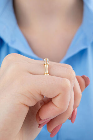 14 Ayar Altın Eklem Kemik Yüzük