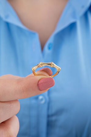 14 Ayar Altın Eklem Kemik Yüzük