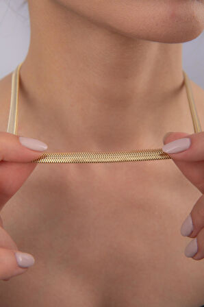 14 Ayar Altın Kalın İtalyan Kolye 5,35 mm