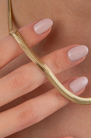 14 Ayar Altın Kalın İtalyan Kolye 5,35 mm