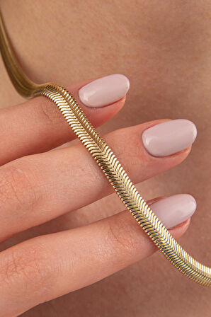 14 Ayar Altın Kalın İtalyan Kolye 5,35 mm