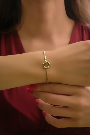 14 Ayar Altın İtalyan Balıksırtı Zincir Bileklik 2.05 mm