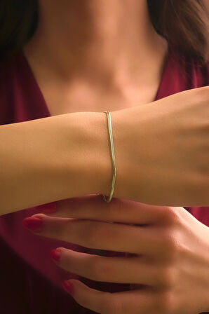 14 Ayar Altın İtalyan Balıksırtı Zincir Bileklik 2.05 mm