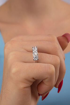 14 Ayar Altın Beştaş Yüzük 8