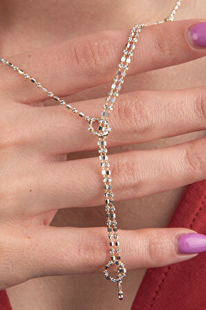 14 Ayar Altın Özel Tasarım Stella Sallantılı Kolye