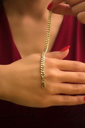 14 Ayar Altın Gurmet Zincir Bileklik 5.70 mm