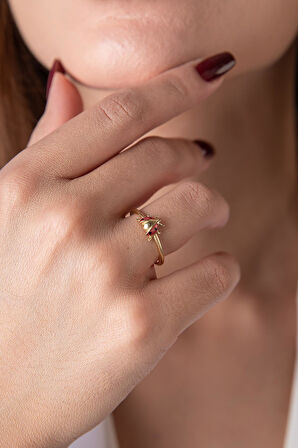 14 Ayar Altın Uğur Böceği Yüzük