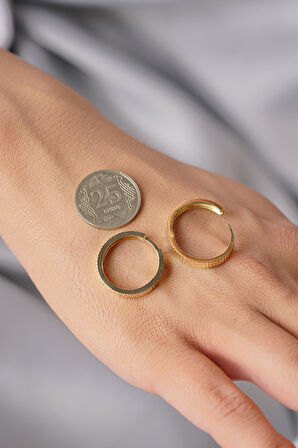 14 Ayar Altın Kalemli Büyük Halka Küpe