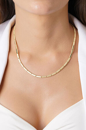 14 Ayar Altın Kalemli Ajda Kolye