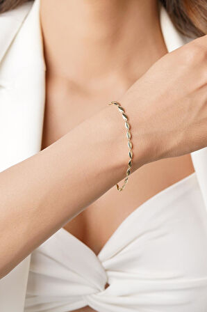 14 Ayar Altın Milena Bileklik