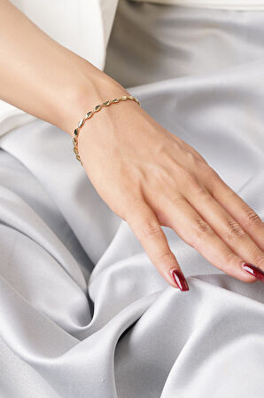 14 Ayar Altın Milena Bileklik