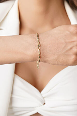 14 Ayar Altın Milena Bileklik