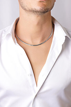 14 Ayar Altın İtalyan Balıksırtı Zincir Erkek Kolye