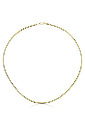 14 Ayar Altın İtalyan Balıksırtı Zincir Erkek Kolye 2,50 mm