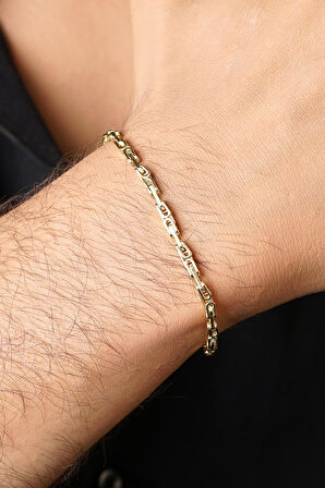 14 Ayar Altın Kral Zincir Erkek Bileklik