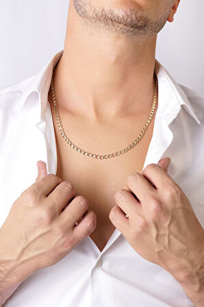 14 Ayar Altın Holder Zincir Erkek Kolye