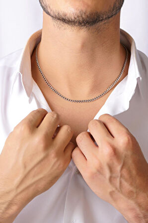 14 Ayar Altın Gurmet Zincir Erkek Kolye 3.65 mm