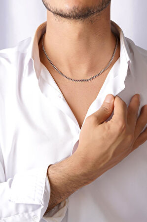 14 Ayar Altın Gurmet Zincir Erkek Kolye 3.65 mm