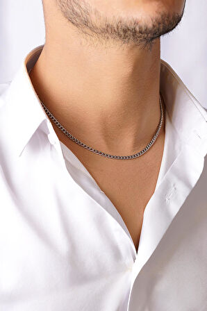 14 Ayar Altın Gurmet Zincir Erkek Kolye 3.65 mm