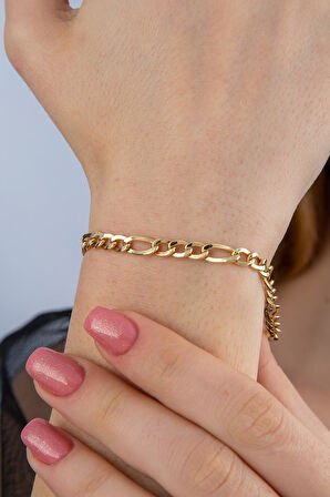 14 Ayar Altın Figaro Bileklik 4.70 mm