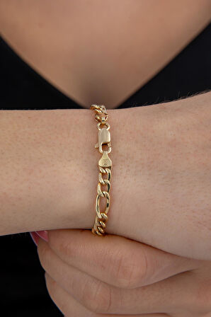 14 Ayar Altın Figaro Bileklik 4.70 mm