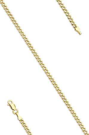 14 Ayar Altın İnce Gurmet Bileklik 2.55 mm