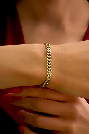 14 Ayar Altın Gurmet Zincir Bileklik 5.70 mm